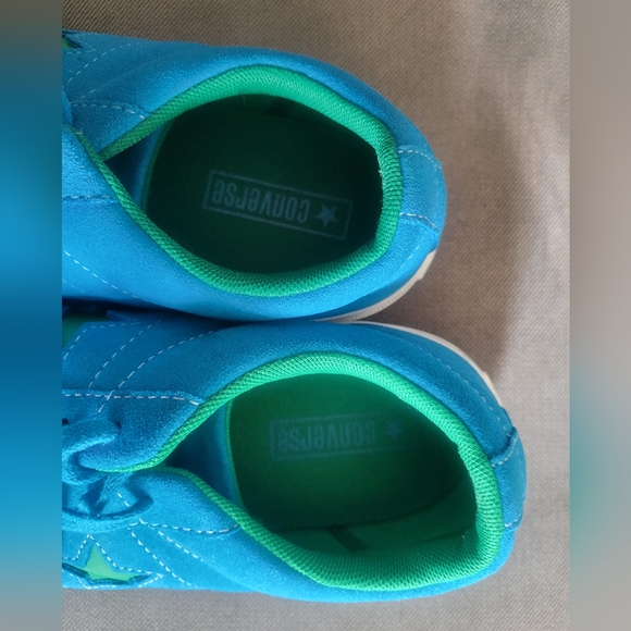 Converse One Star Suede OX Hawaiian Ocean Blue Green Shoes 159813C Mens Size 8 - Picture 2 of 9